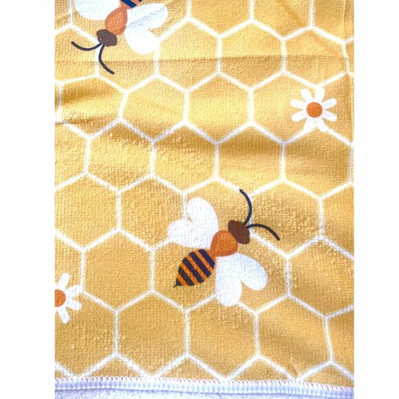 Honey Bee Kitchen Towels Set Summer Spring Decor Cottage Decoration Dish Cloths - Picture 4 of 9
